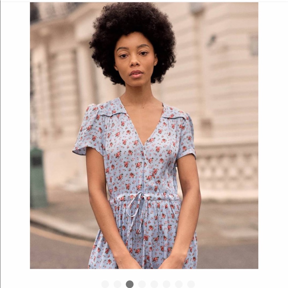 Dawn Dress in Sky Floral. Size XL